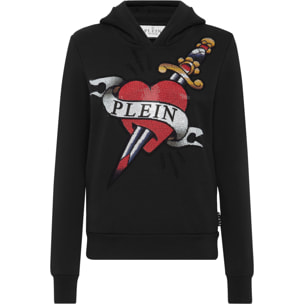 PHILIPP PLEIN Felpa con cappuccio TATTOO