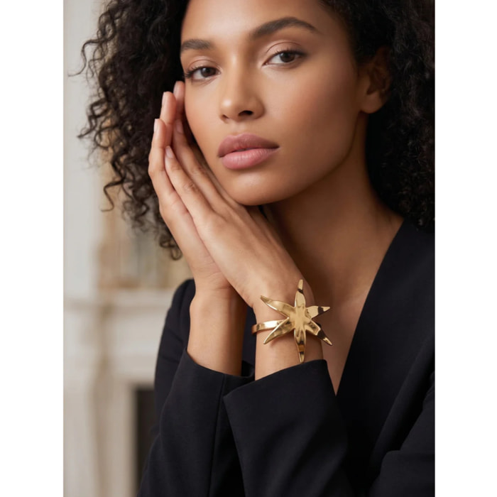 Brazalete estrella XXL laton dorado