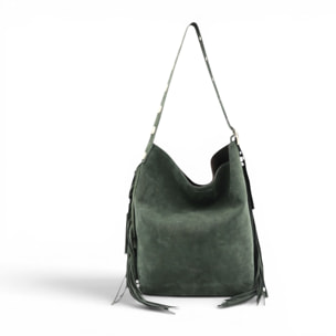 Borsa a Spalla Cheval Firenze Rose Verde Scuro