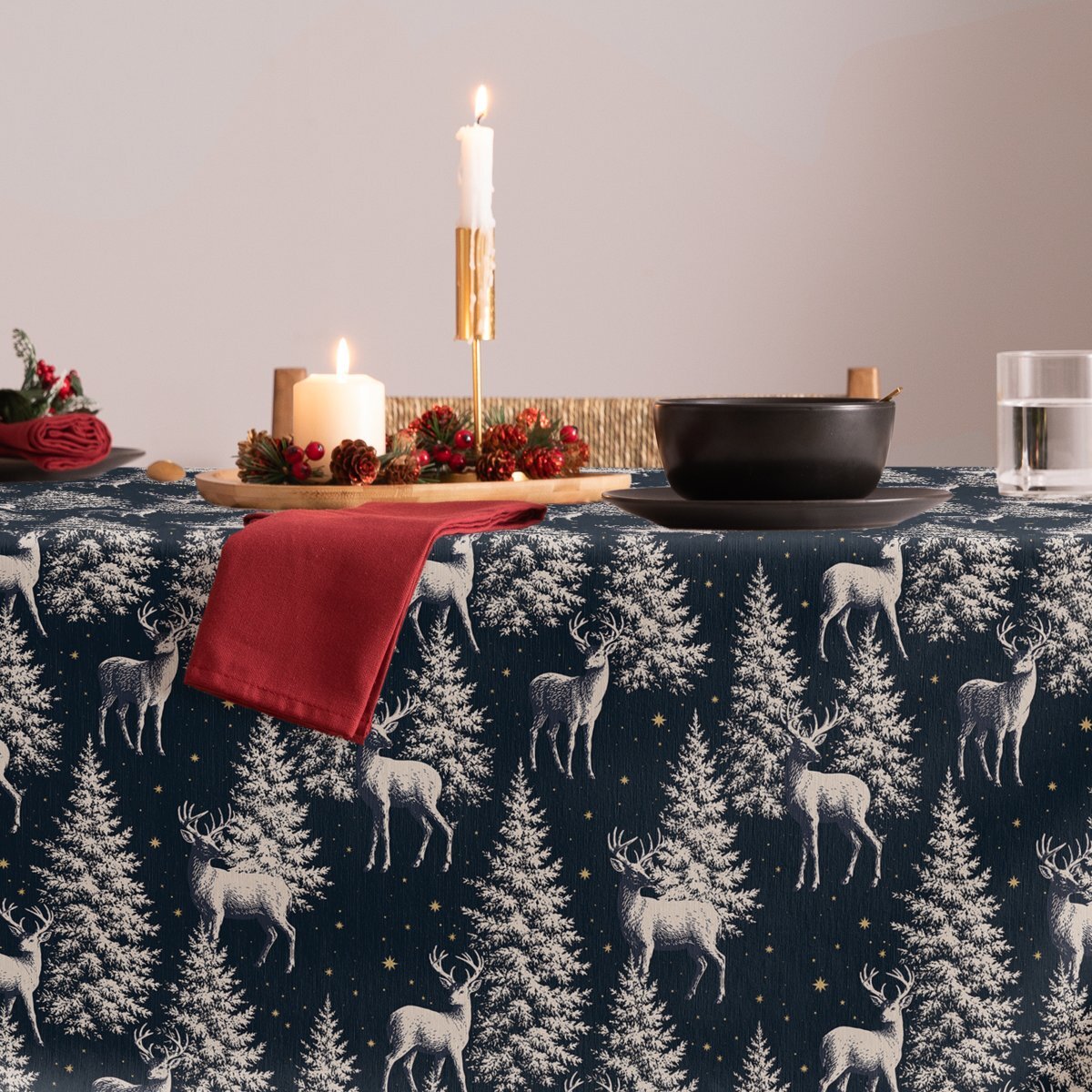 Nappe antitache NORTHLAND BLEU - 100% Coton