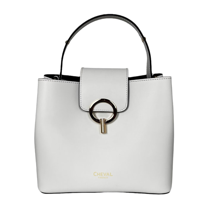 Bolso de mano Cheval Firenze Giulia Blanco
