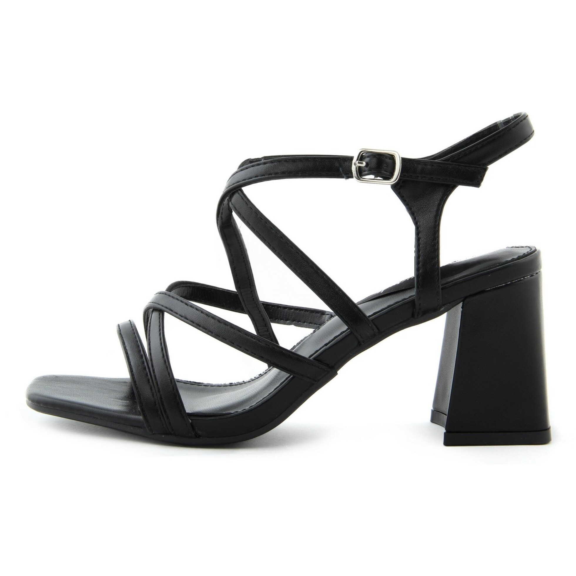 Sandali Donna colore Nero-Altezza tacco:8cm