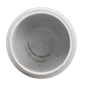 Macetero Ceramica Blanco 28x28x23 Cm