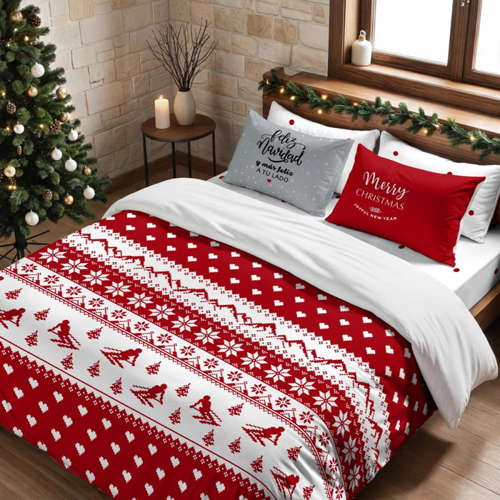 Housse de couette avec clics 100% coton Laponia 10