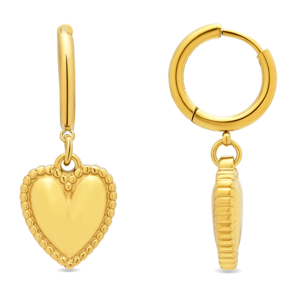 Pendientes Dadis acabado oro amarillo 18k