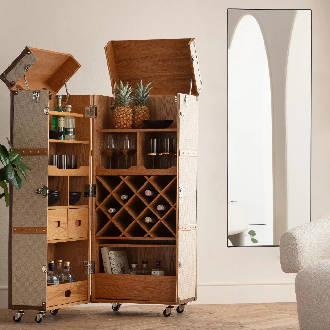 Miroir Starlet 180x60cm noir Kare Design