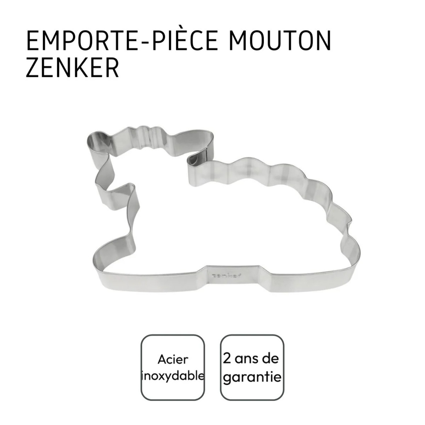 Emporte-pièce agneau pour dessert de pâques Zenker Pâques