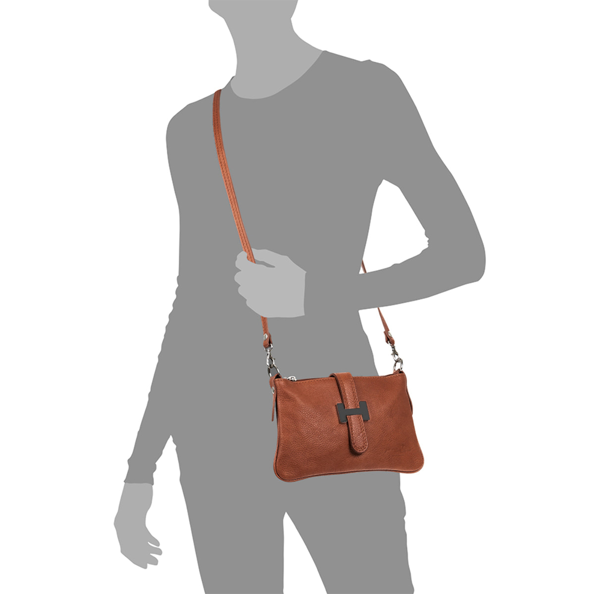 Allerona Borsa a mano Donna. Pelle autentica Dollaro.