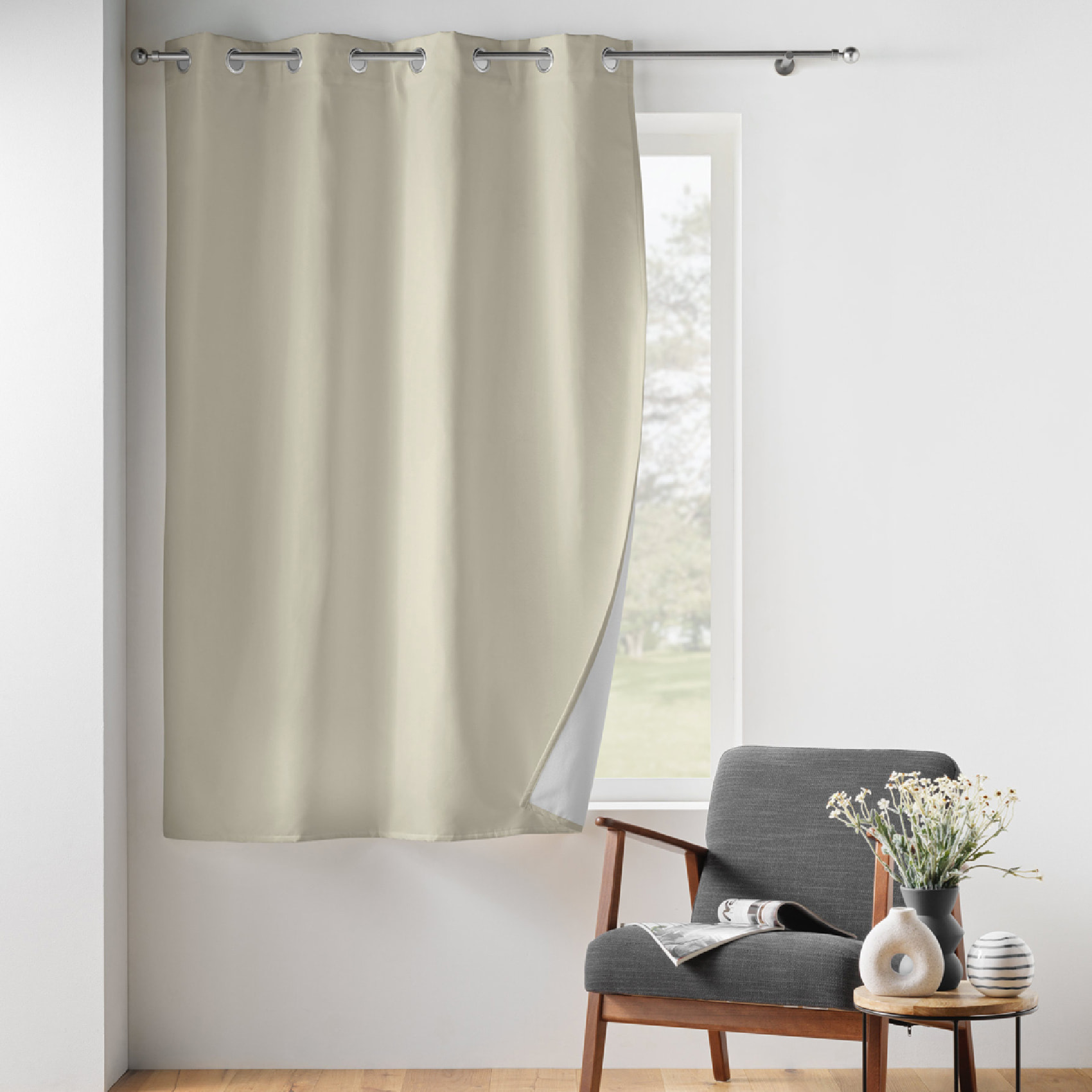 Rideau court isolant thermique - Lin