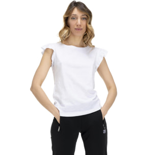 Camiseta mujer volantes Earth Tones