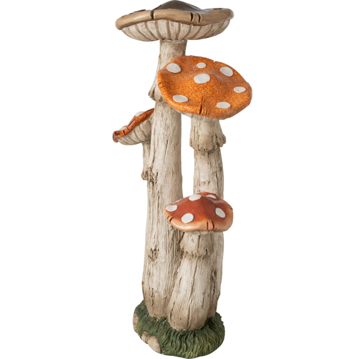 J-Line Champignon 4 pièces - magnésium - multicolore