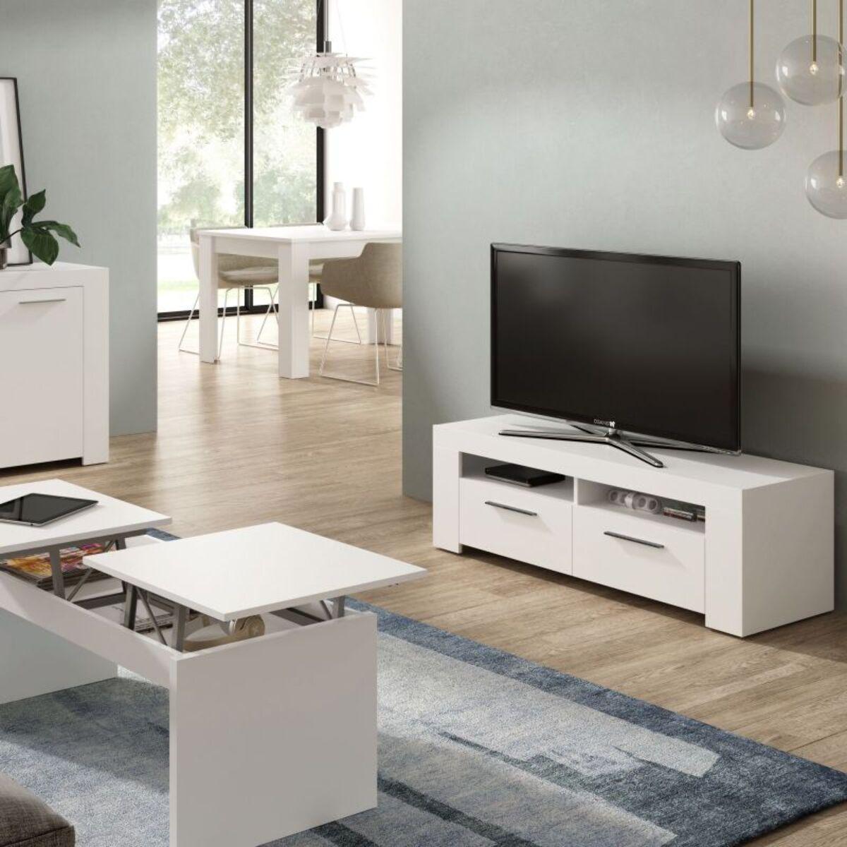 Mueble TV Ambit Blanco Artik (Blanco Mate)