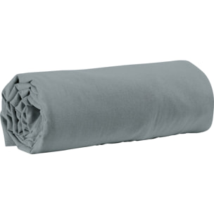 Drap Housse - Bonnet 35cm - 100% Coton 57fils - Graphite