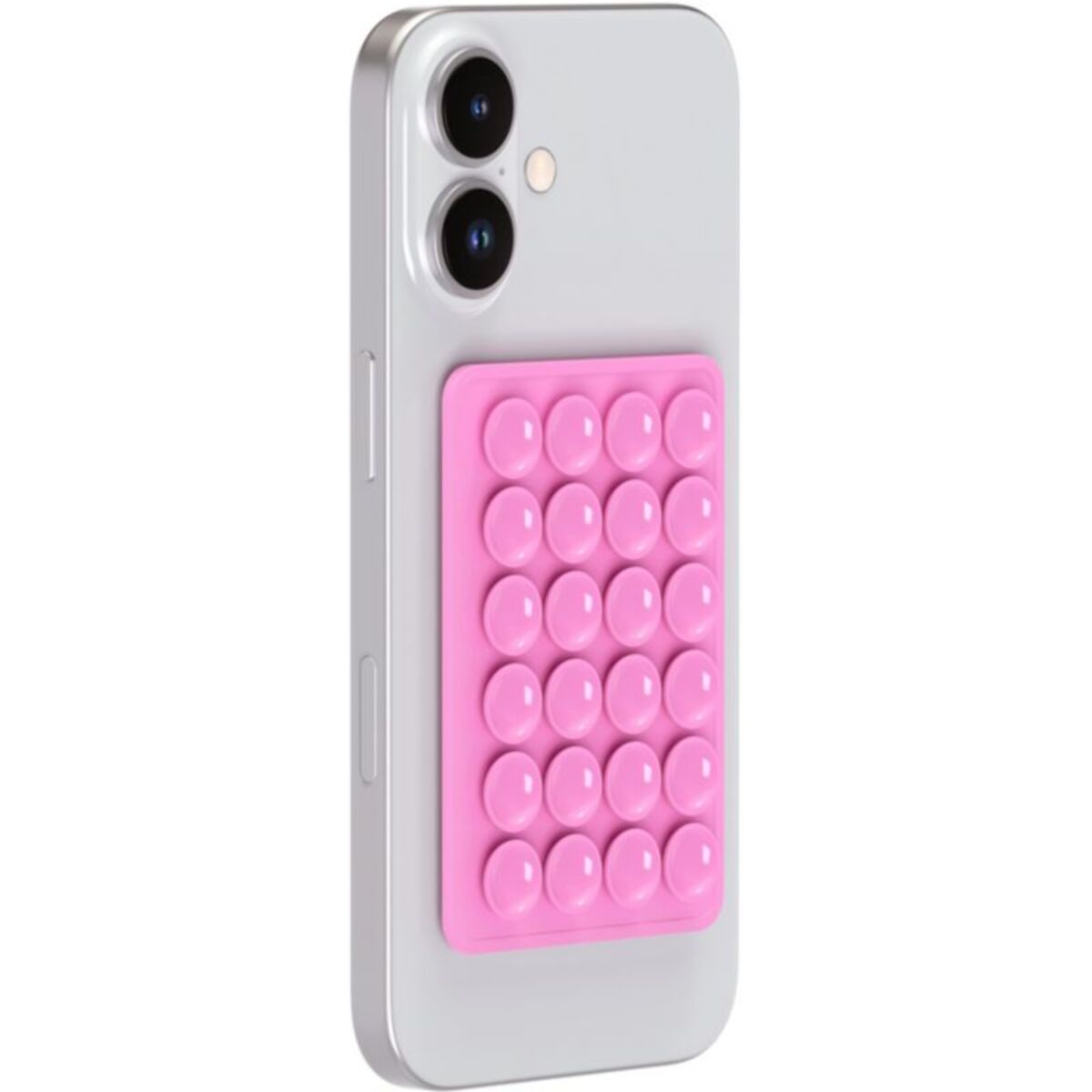 Support smartphone BBC x3 double-face ventousé noir/rose/gris