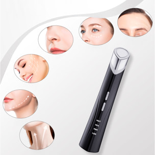 Instrumento de belleza 4 en 1 con luces LED, EMS y modo calor.