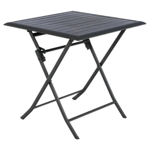 Mesa "azua" plegable aluminio grafito
