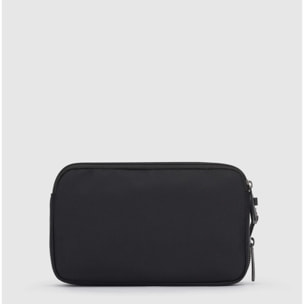 Piquadro Pochette a due scomparti in tessuto riciclato