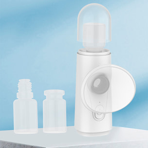 Nebulizzatore oculare con funzione nebbia e 2 contenitori.