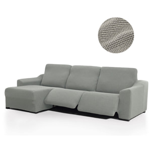 Funda para Chaise Longue izquierda (visto de frente ) brazo corto SÚPER ELÁSTICA con RELAX modelo HELENA