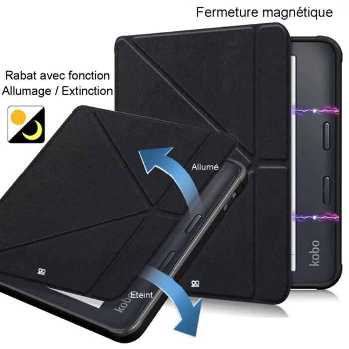 Etui IBROZ Origami Kobo Libra Colour 2024 noir