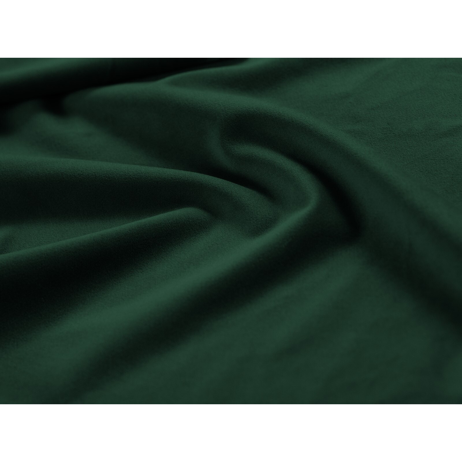 Méridienne droite "Vienna" en velours vert bouteille