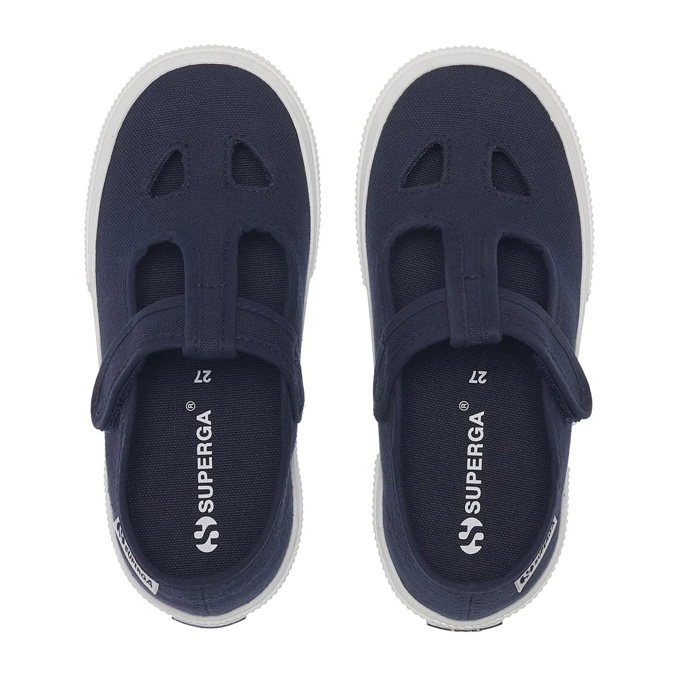 Sandali Superga Bambino/a Blu 3663 Kids Cotton Eyes Leggera