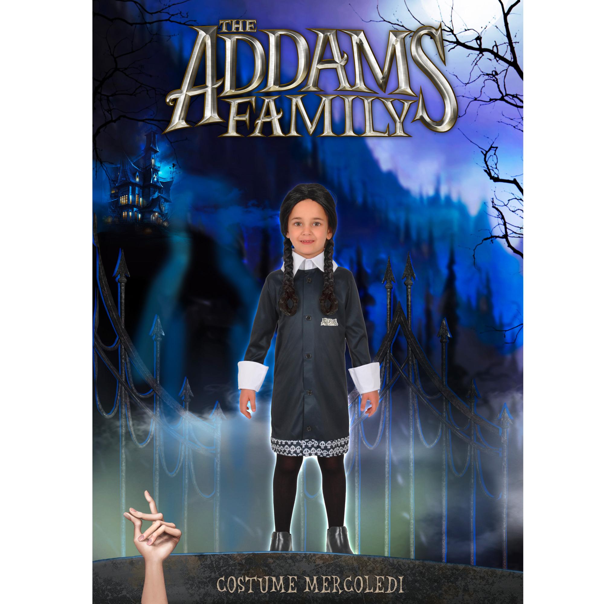 Mercoledã¬ Famiglia Addams Costume Nero Bambina