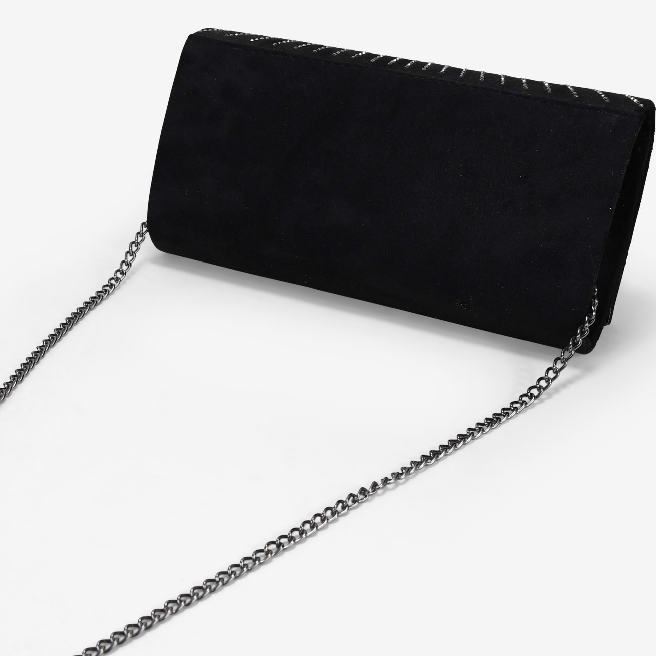 Bolso de fiesta negro con brillantes