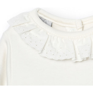 Body bebé manga larga cuello batista