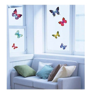 Stickers Muraux décoration adhésifs papillons exotiques