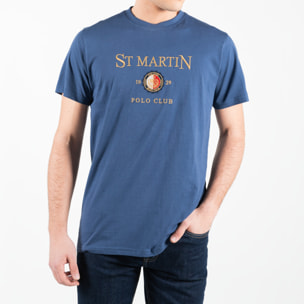 T-shirt badge con stampa centrale