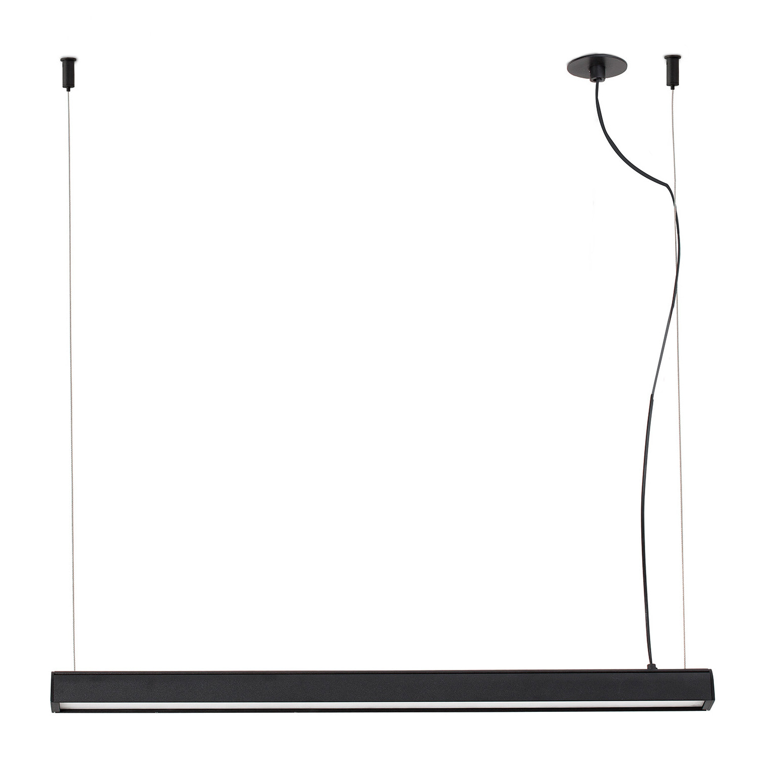 VICO 600 Colgante negra con florón empotrable