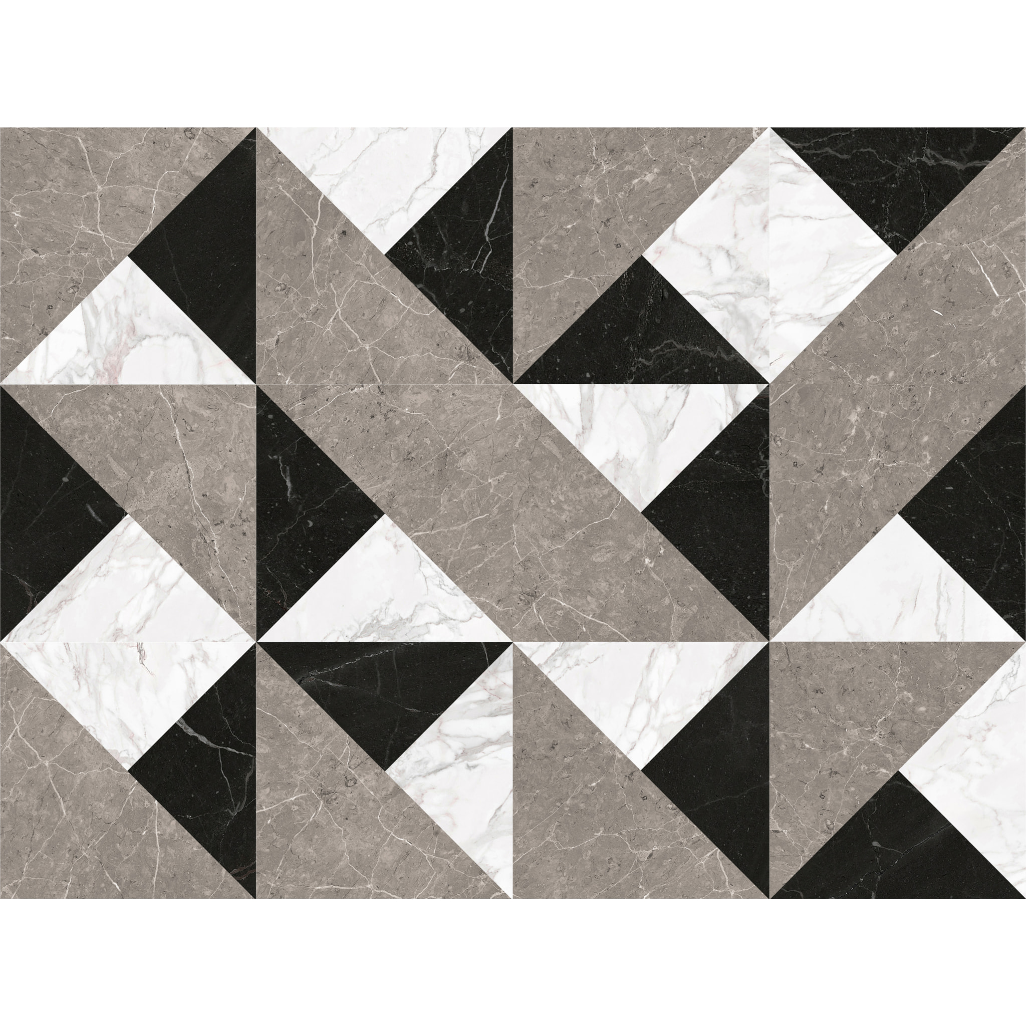 Alfombra de vinilo Imperium 50x140 cm - PVC antideslizante, vinilica para cocina o salón, lavable, estilo geométrico