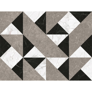 Alfombra de vinilo Imperium 50x140 cm - PVC antideslizante, vinilica para cocina o salón, lavable, estilo geométrico