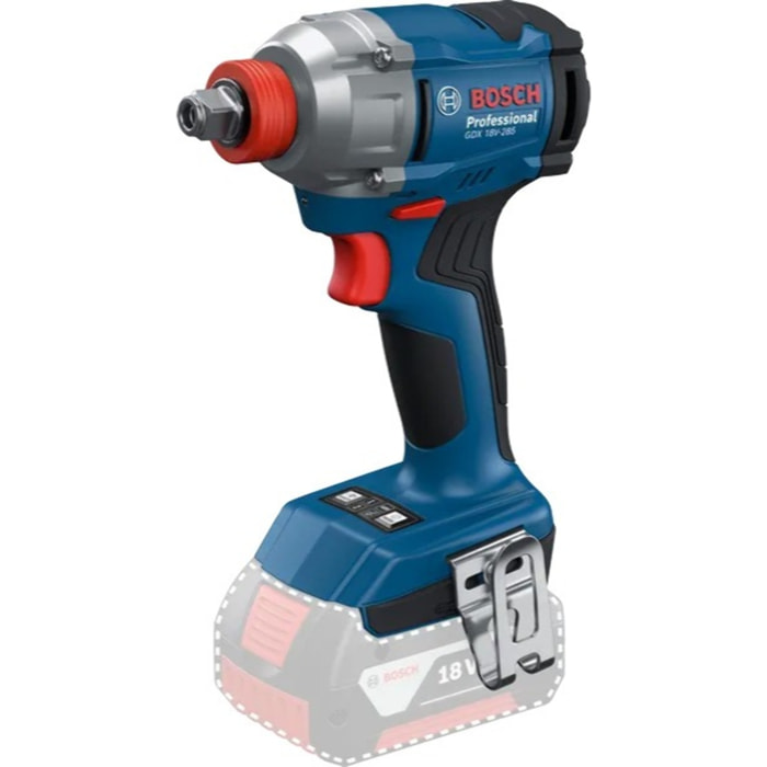 Clé à chocs sans fil GDX 18V-285 - BOSCH - sans batterie ni chargeur en L-BOXX 136 - 06019N2100