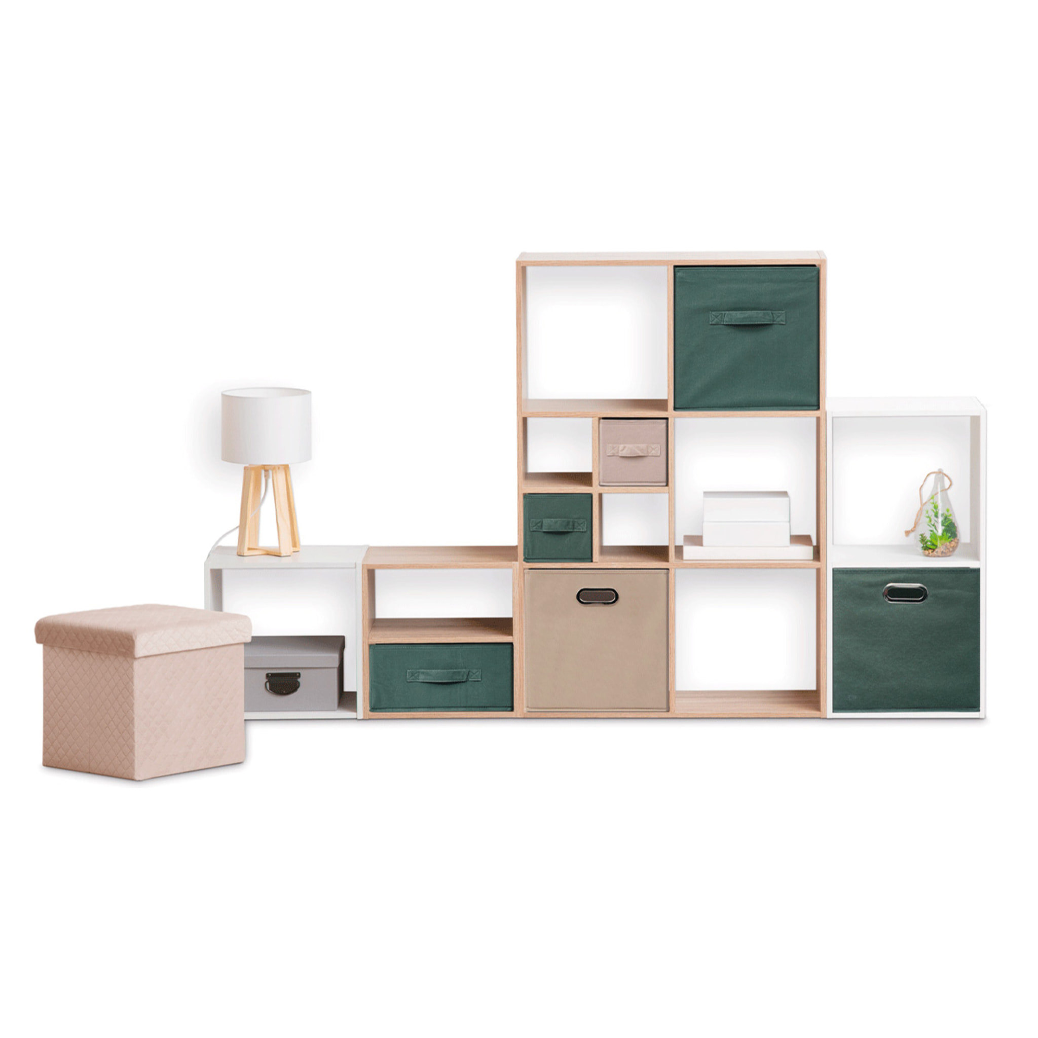 Panier velours 31x15 cm Lin Mix N' Modul