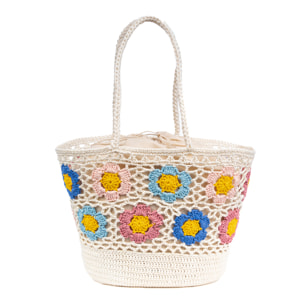 Belbo Bolso de hombro Mujer. Fabricaco en algodón tejido artesanal a mano.