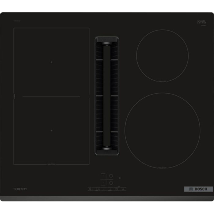 Plaque induction aspirante BOSCH PVS63SB16F, SERINITY, CombiZone