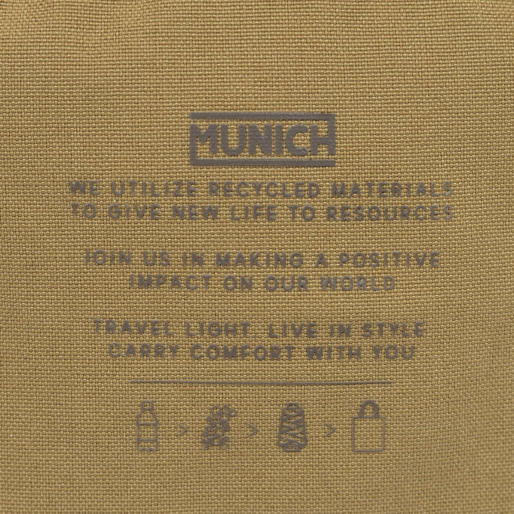 Bandolera Mediana Sostenible Mostaza.TECA RECYCLED. CROSSBODY.