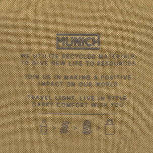 Bandolera Mediana Sostenible Mostaza.TECA RECYCLED. CROSSBODY.