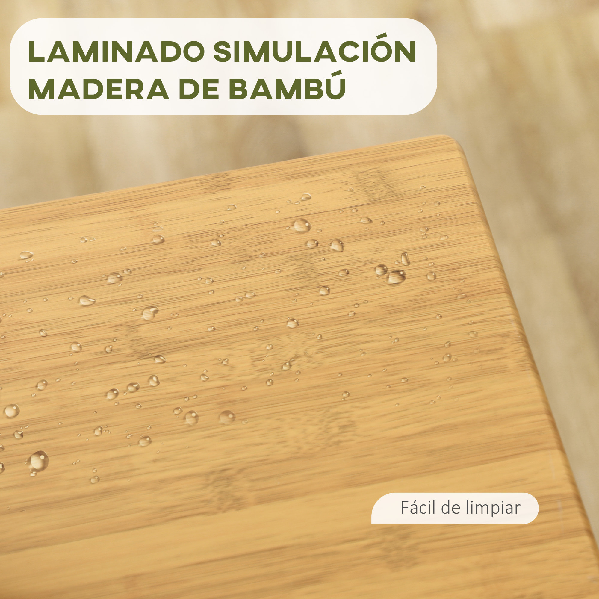 Juego de Muebles Altos con Mesa y 2 Taburetes con 1 Cajón 2 Estantes para Cocina