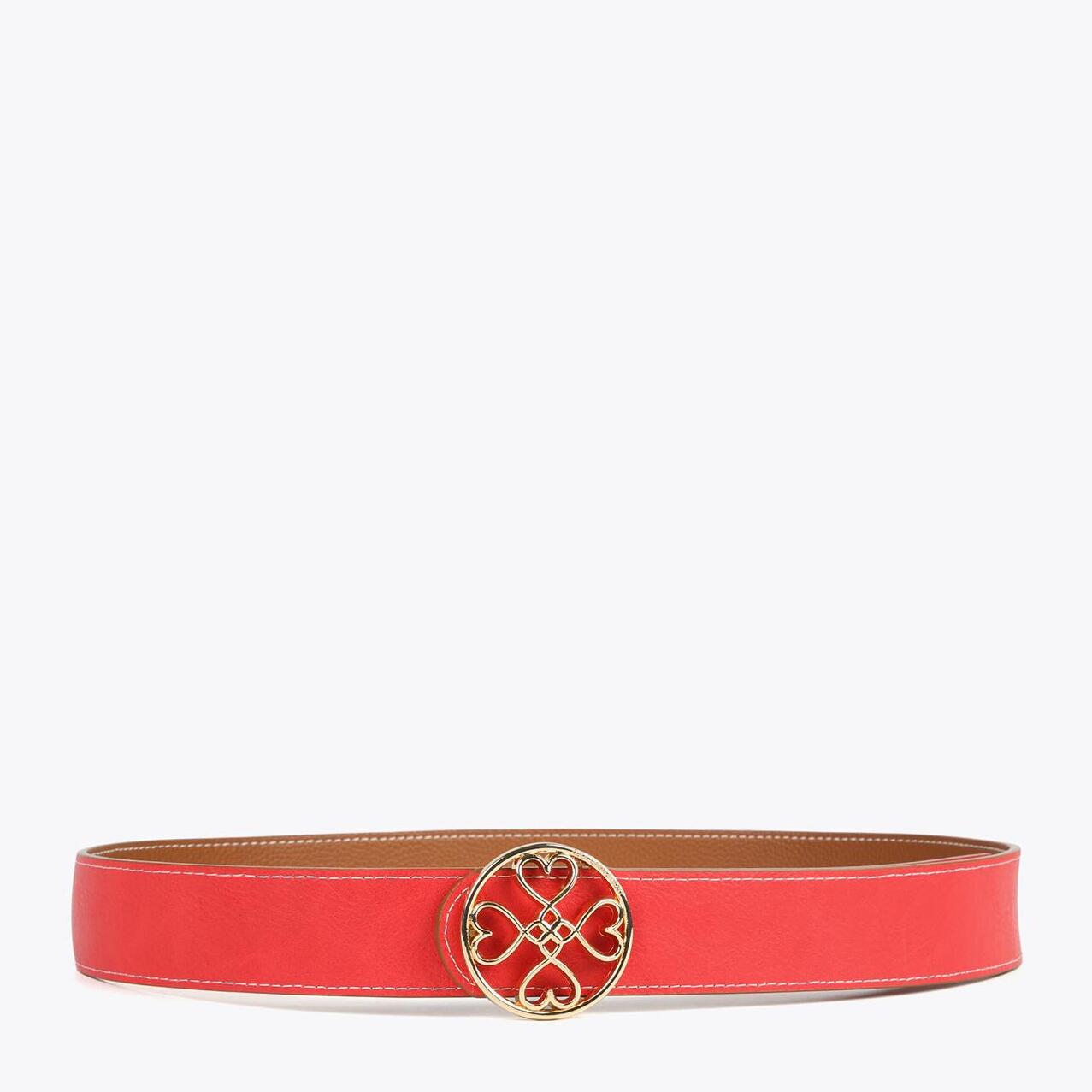 Cintura double face trifoglio cuori