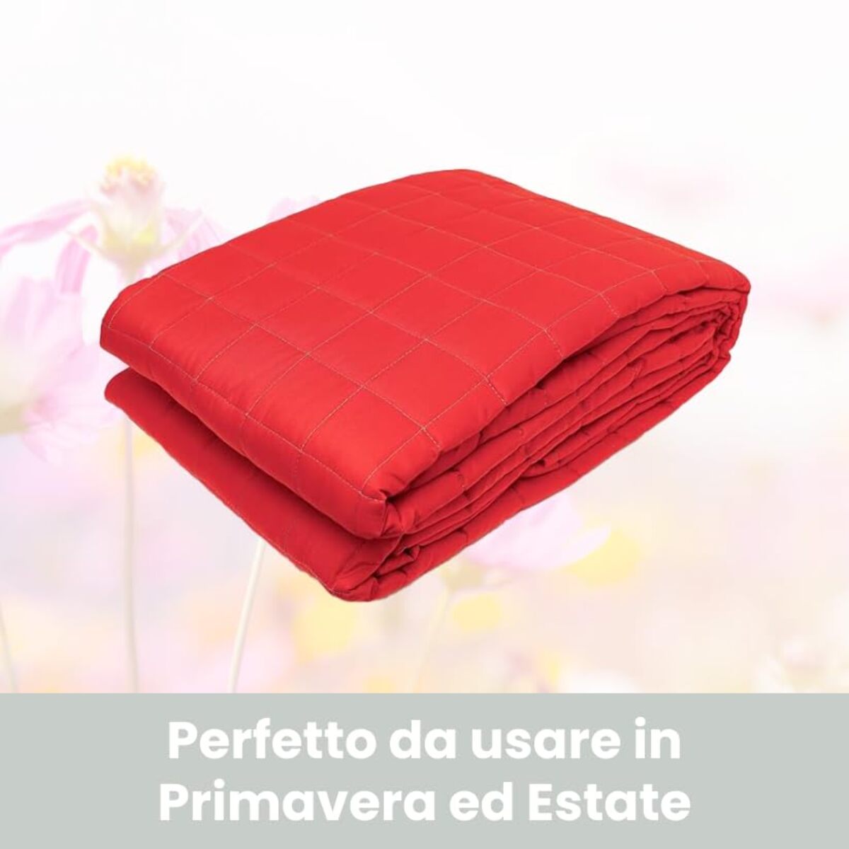 INTRECCI Copriletto Matrimoniale Estivo, Trapunta Estiva Matrimoniale, 260x260 cm, Coperta Estiva, anche Primaverile, Double Face, Moderna, Leggera, Elegante. Colore: Bordeaux/Rosso