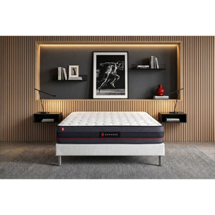 Matelas Mémoire de forme - Confort ferme et accueil enveloppant - 24 d'épaisseur, 5 zones de confort - Bien-être nuit après nuit - 1 place