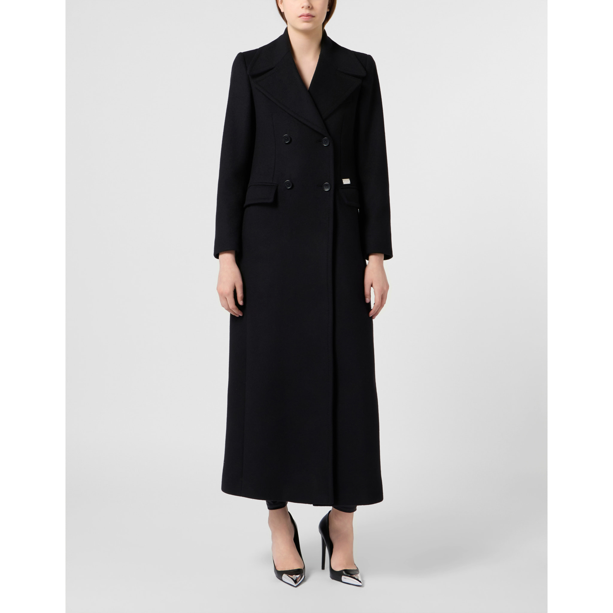 PHILIPP PLEIN Duke Long Coat Baroque Skull