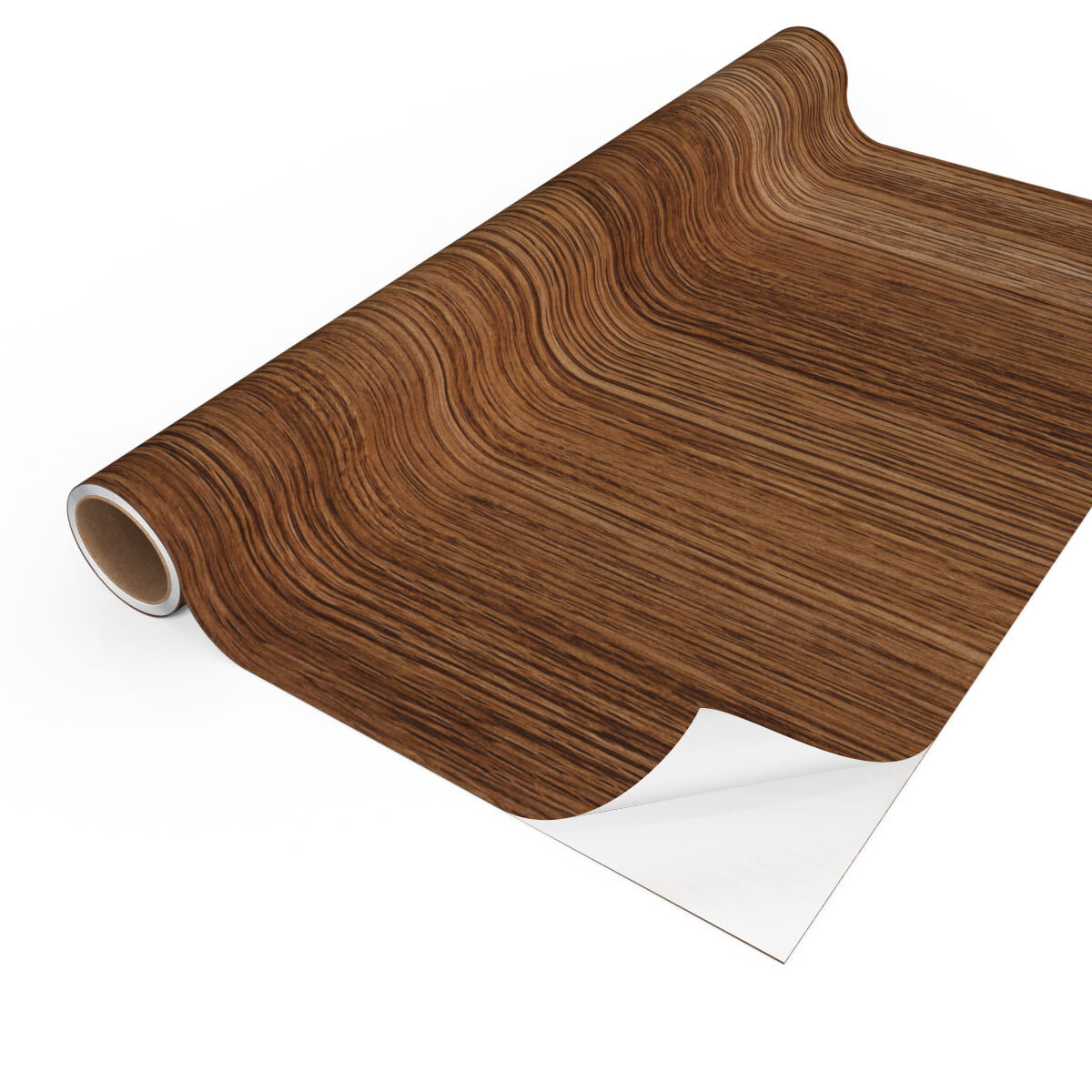 Rouleau revêtement adhésif vinyle au mètre - Sticker lavable Cuisine Meuble Armoire Porte - BOIS CHOCOLAT