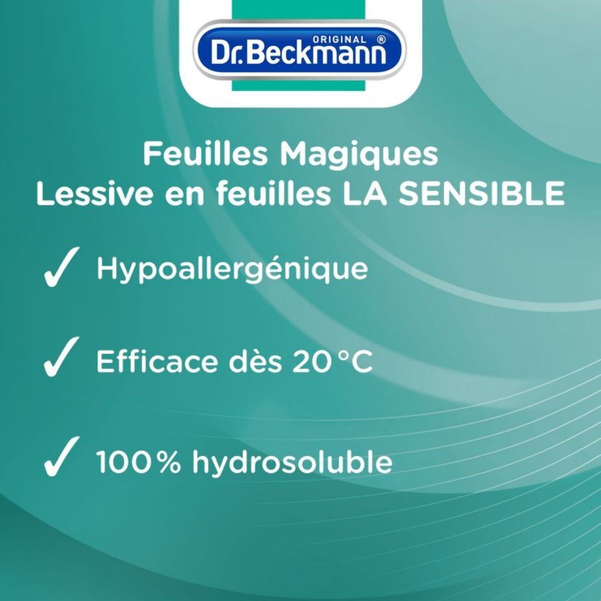 Lessive DR BECKMANN Feuilles Magiques - La Sensible x25 lavages