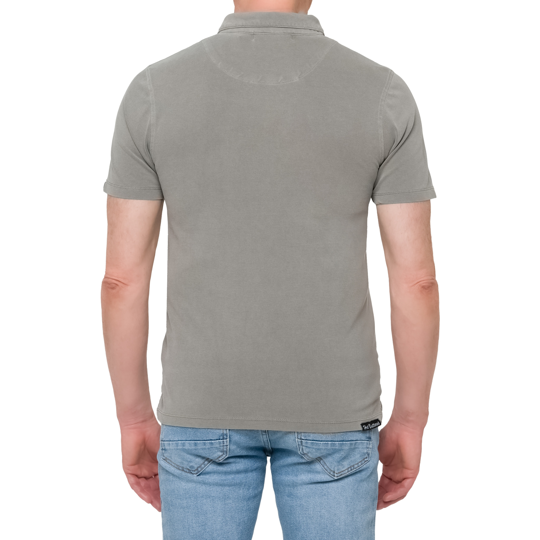 Polo tinta unita cotone piquet Khaki