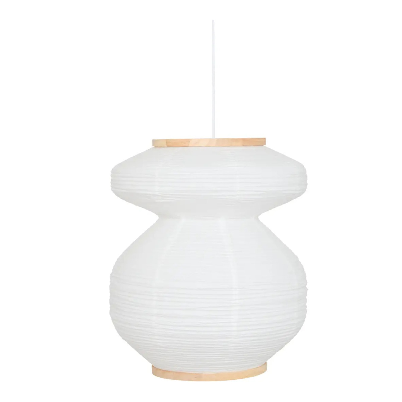 Suspension Nika ronde D.45cm blanc