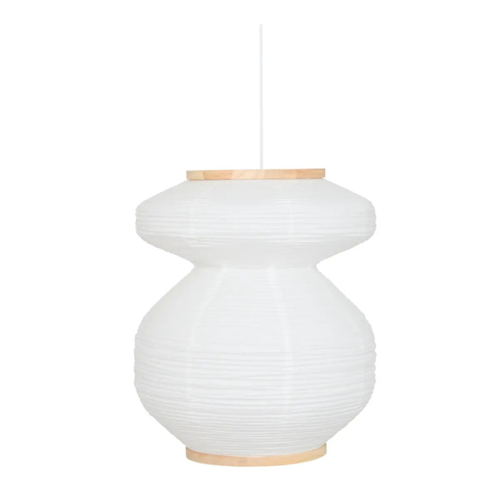 Suspension Nika ronde D.45cm blanc
